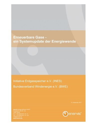 Erneuerbare Gase ‐ ein Systemupdate der Energiewende