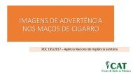 IMAGENS DE ADVERTÊNCIA NOS MAÇOS DE CIGARRO