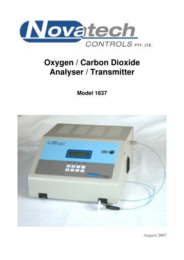 1637 Oxygen / Carbon Dioxide Analyser - Novatech Controls