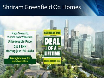 Shriram Greenfield O2 Homes Brochure