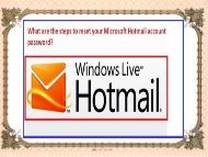 What are the steps to reset your Microsoft Hotmail account password?