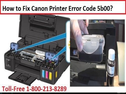 Fix Canon Printer Error Code 5b00 by 18002138289