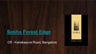 Sobha Forest Edge