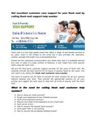 Hushmail Technical Support  Phone Number +1-888-664-3555