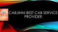 Cabjinni Best Cab Service Provider