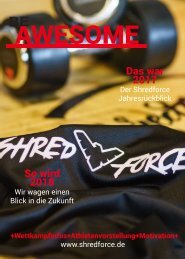 SHREDFORCE Mitgliedermagazin