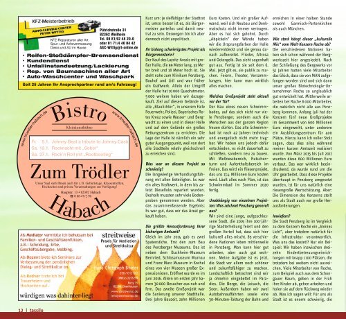 Tassilo, Ausgabe Januar/Februar 2018 - Das Magazin rund um Weilheim und die Seen