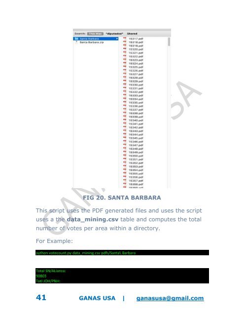  HONDURAS Elections 2017 - Technical Report