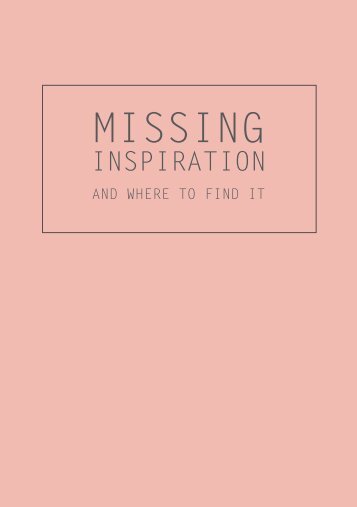 Missing Inspiration