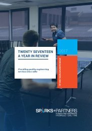 SPARKS+PARTNERS Twenty Seventeen: A year in review