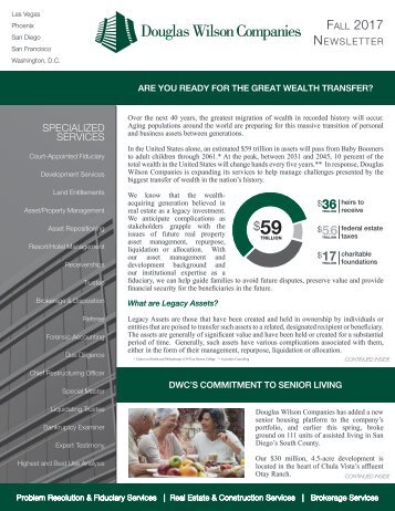 douglas wilson companies summer 2013 newsletter