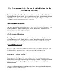 Why Progressive Cavity Pumps Are Well-Suited for the Oil and Gas Industry