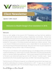 Quarter 1 2018 | Issue 8  Client Newsletter