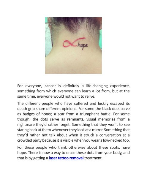 The Laser Tattoo Removal Treatment Gives A Glimmer Of Hope For Cancer Patients.docx