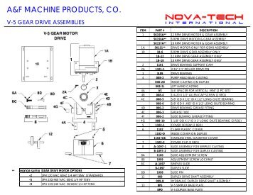 Nova-Tech AFM V-5 Gear Drive Assemblies