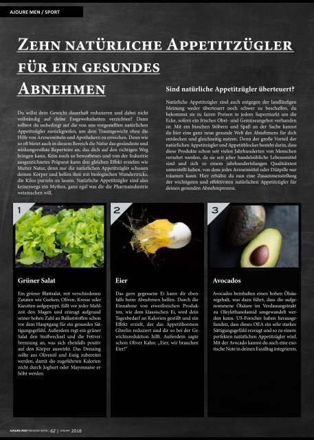 AJOURE´ Men Magazin Januar 2018