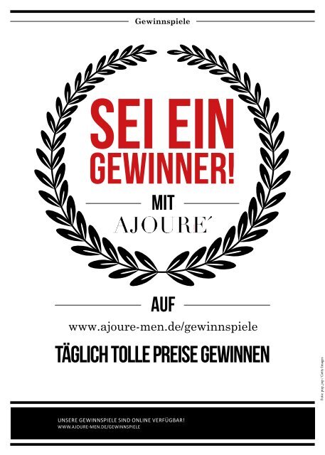 AJOURE´ Men Magazin Januar 2018