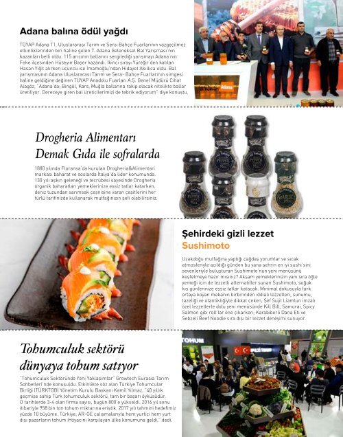 HOTEL RESTAURANT  MAGAZINE ARALIK 2017 SAYISI