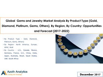 Global Gems and Jewelry Market: Opportunities and Forecast (2017-2022) 