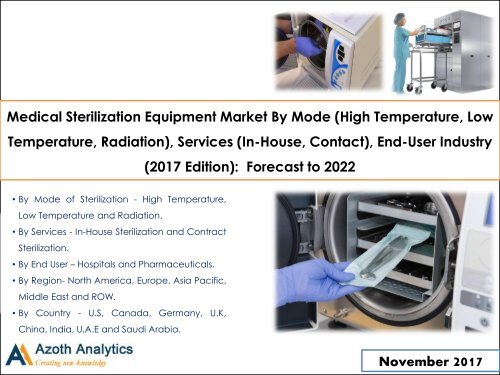 Global Medical Sterilization Equipment Market: Forecast to 2022