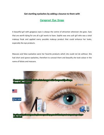 Buy Careprost Generic Eye Drops Online in USA UK Cheap at GenericEPharmacy