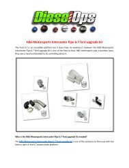 H&S Motorsports Intercooler Pipe 6.7 ford upgrade kit