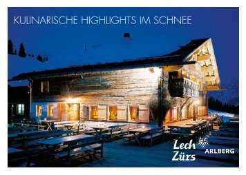 Kulinarische Highlights im Schnee