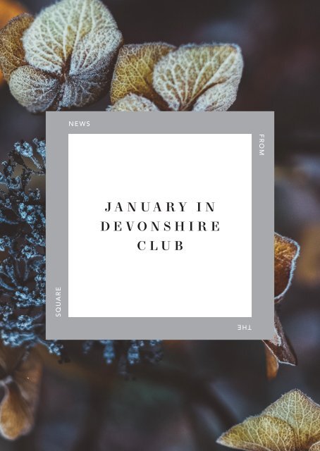 January 2018 in Devonshire Club