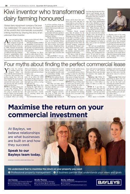 Waikato Business News December 2017/January 2018