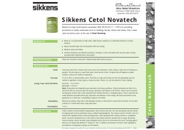 Sikkens Cetol Novatech - Decorating Warehouse