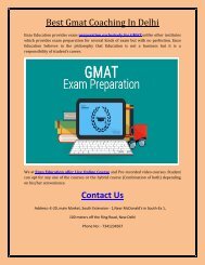 Best Gmat Coaching In Delhi