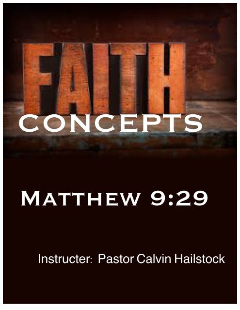 FAITH DEVELOPMENT (Workbook)