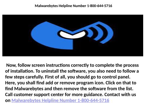 Malwarebytes Contact Number 1-800-644-5716