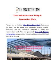 Tiara Infrastructure- Piling & Foundation Work