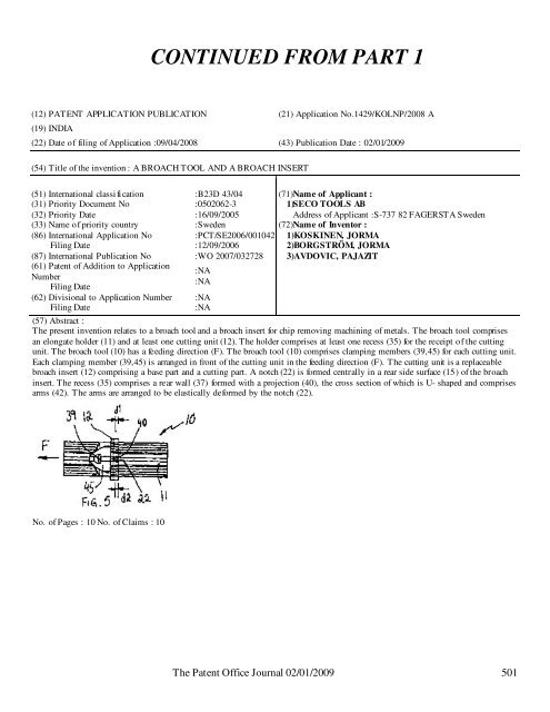 continued from part 1 - Controller General of Patents, Designs, and ...