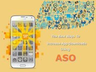 The Best Ways to Increase App Downloads Using ASO