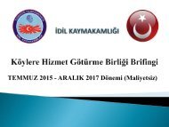 EYLÜL...Köylere Hizmet Götürme Birliği Brifingi maliyetsiz - Kopya 05.09.2017SON