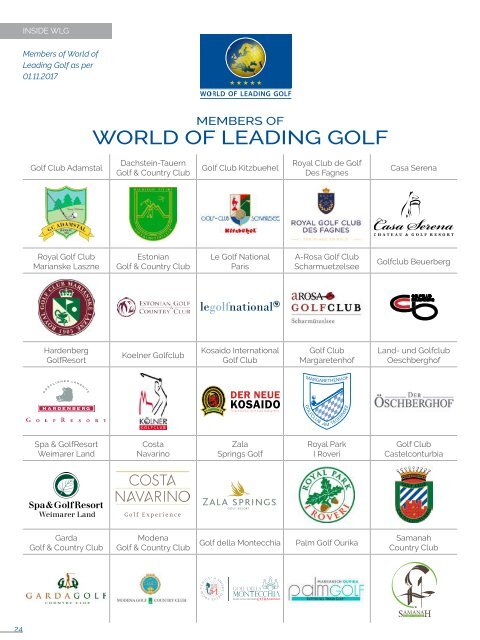 World of Leading Golf Guide 2017