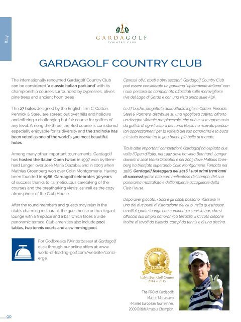 World of Leading Golf Guide 2017