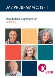 Duisburg KBW @KEFB Bistum Essen Programm 1/2018