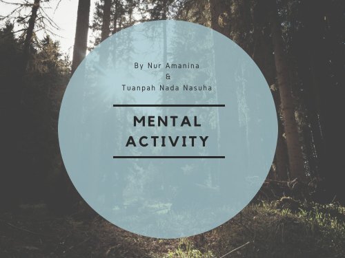 MENTAL ACTIVITY SLIDE