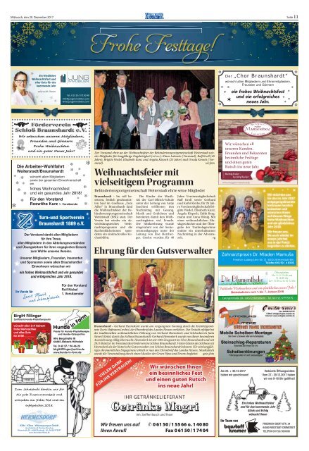 Wochen-Kurier 51/2017 - Lokalzeitung für Weiterstadt und Büttelborn