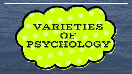 INTRODUCTION TO PSYCHOLOGY