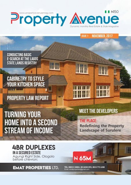 Property Avenue Magazine - Maiden Edition