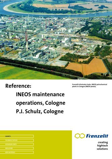 Reference: INEOS maintenance operations, Cologne P.J. Schulz ...