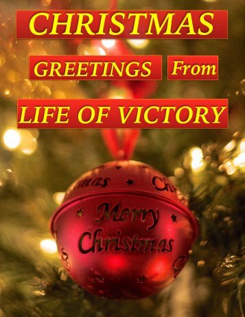 Christmas Greetings from Life of Victory