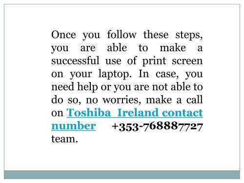 What Are The Steps To Take Print Screen In Toshiba Laptop