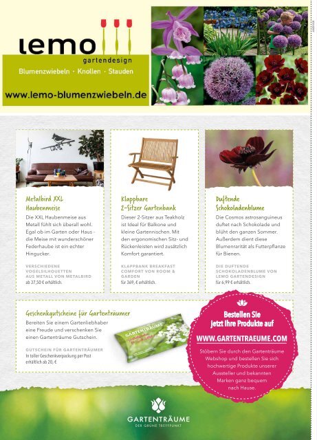 Das Magazin für Gartenträumer | 01/2018 | Lingen