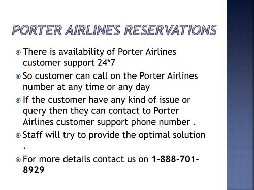 porter airlines