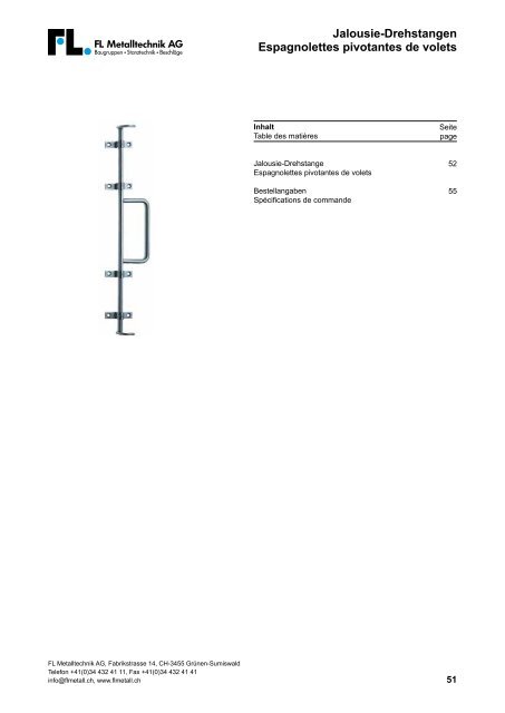 Beschlägekatalog - Catalogue des ferrures